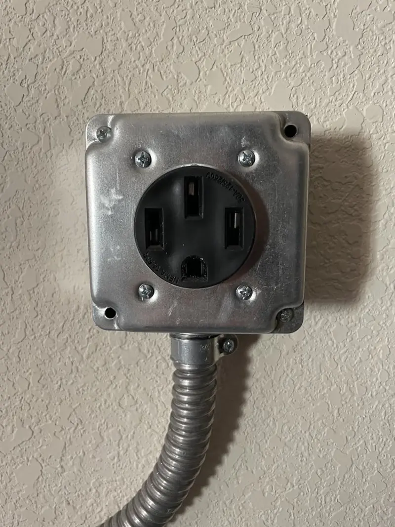 NEMA 14-50 outlet installed for Smart Home Electrical in Uniontown